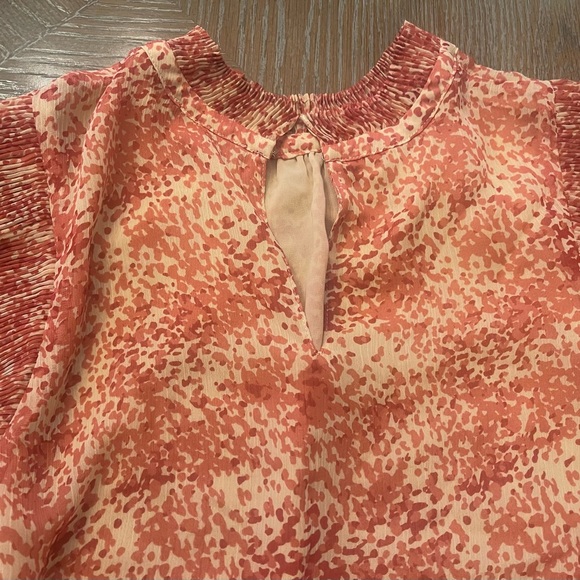 Express Orange Ruffle Blouse - Picture 5 of 7